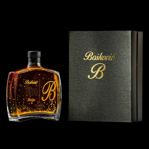 Rakija od šljive PREMIUM sa zlatom - Šljivovica