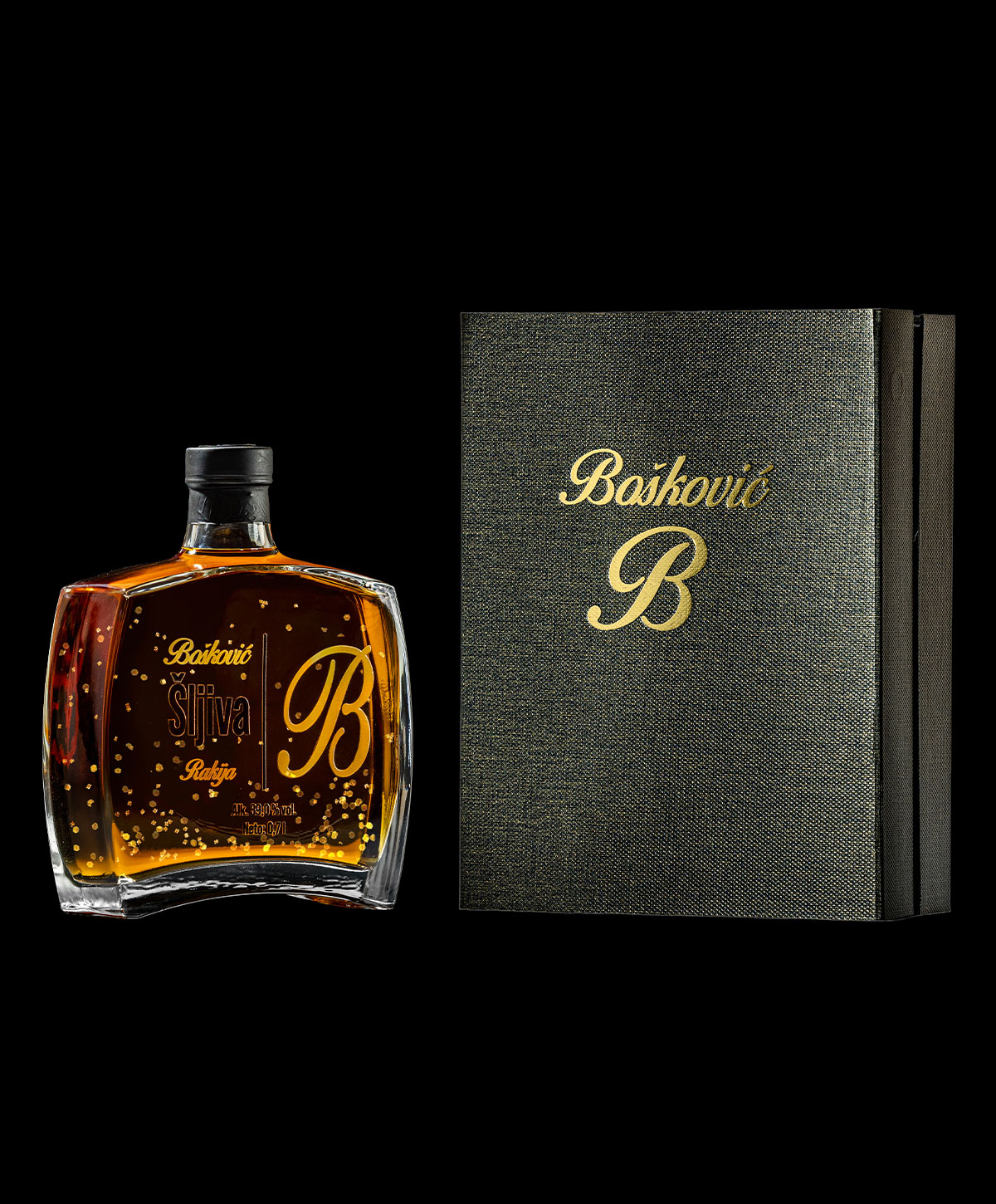 Rakija od šljive PREMIUM sa zlatom - Šljivovica